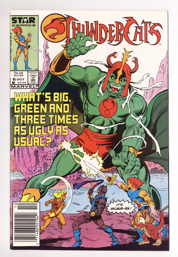 Thundercats 6 NM- (9.2) (1986) Newsstand