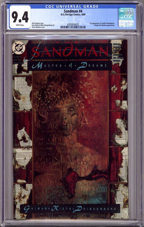 Sandman Vol 2 4 CGC 9.4 (NM) (1989)