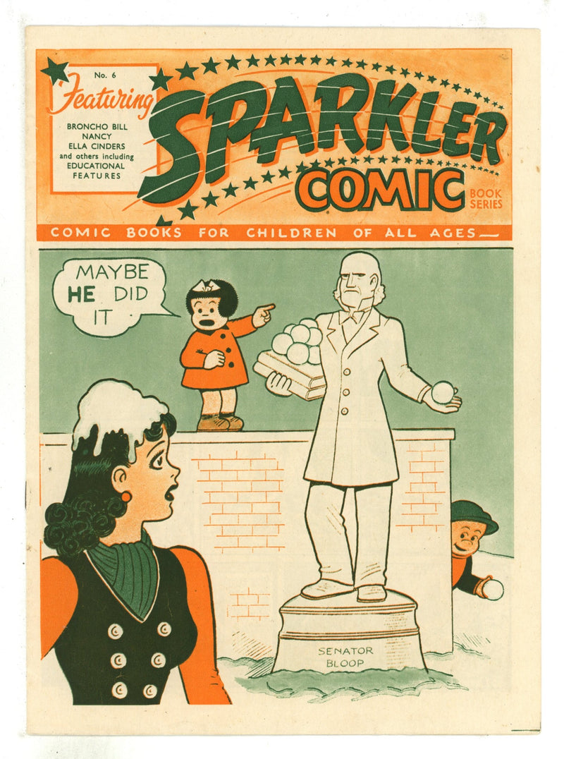 Sparkler Comic Book Series 6 VG+ (4.5) (1948) 