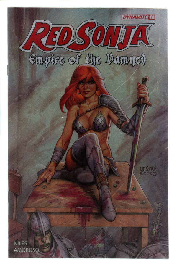 Red Sonja Empire Damned 1 Linsner Foil Incentive Variant (2024)