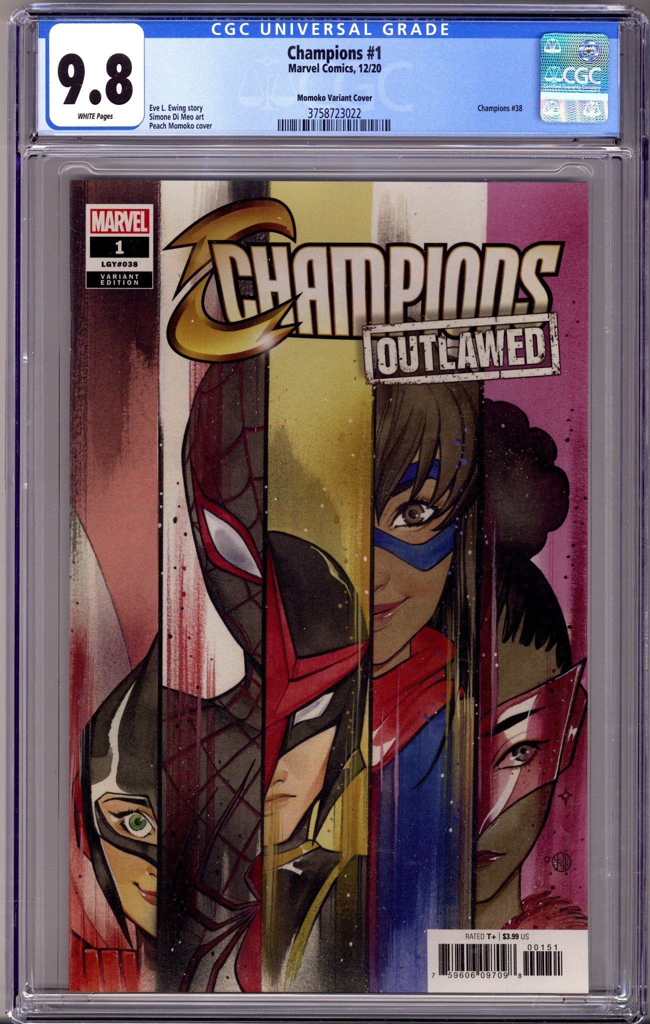 Champions Vol 4 1 Momoko Incentive Variant CGC 9.8 (2020)