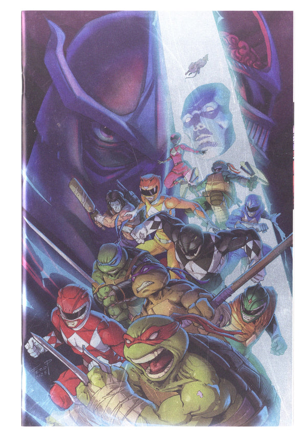 Mighty Morphin Power Rangers / Teenage Mutant Ninja Turtles III Vol NM- 2 Peniche Foil Virgin Incentive (2025)