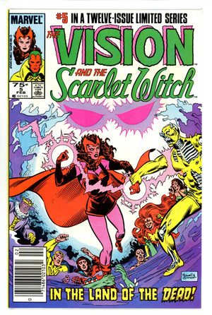 The Vision and the Scarlet Witch Vol 2 5 Newsstand VF/NM (1986)
