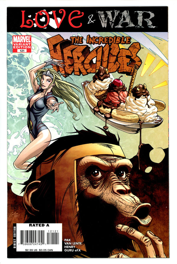 Incredible Hercules Vol 1 121 High Grade (2008) Cruz Variant