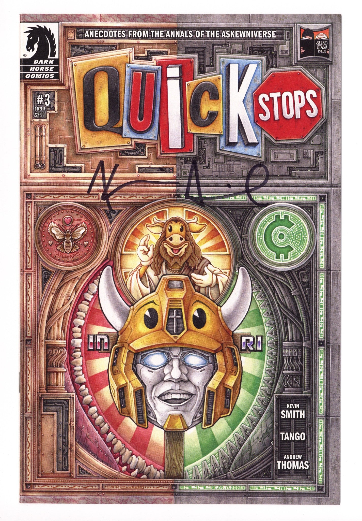 Quick Stops 3 High Grade (2022) Pflueger Variant Signed x1 Cover Kevin Smith 