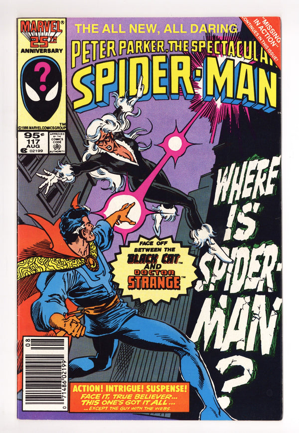 The Spectacular Spider-Man Vol 1 117 Mid Grade (1986) Canadian Price Variant