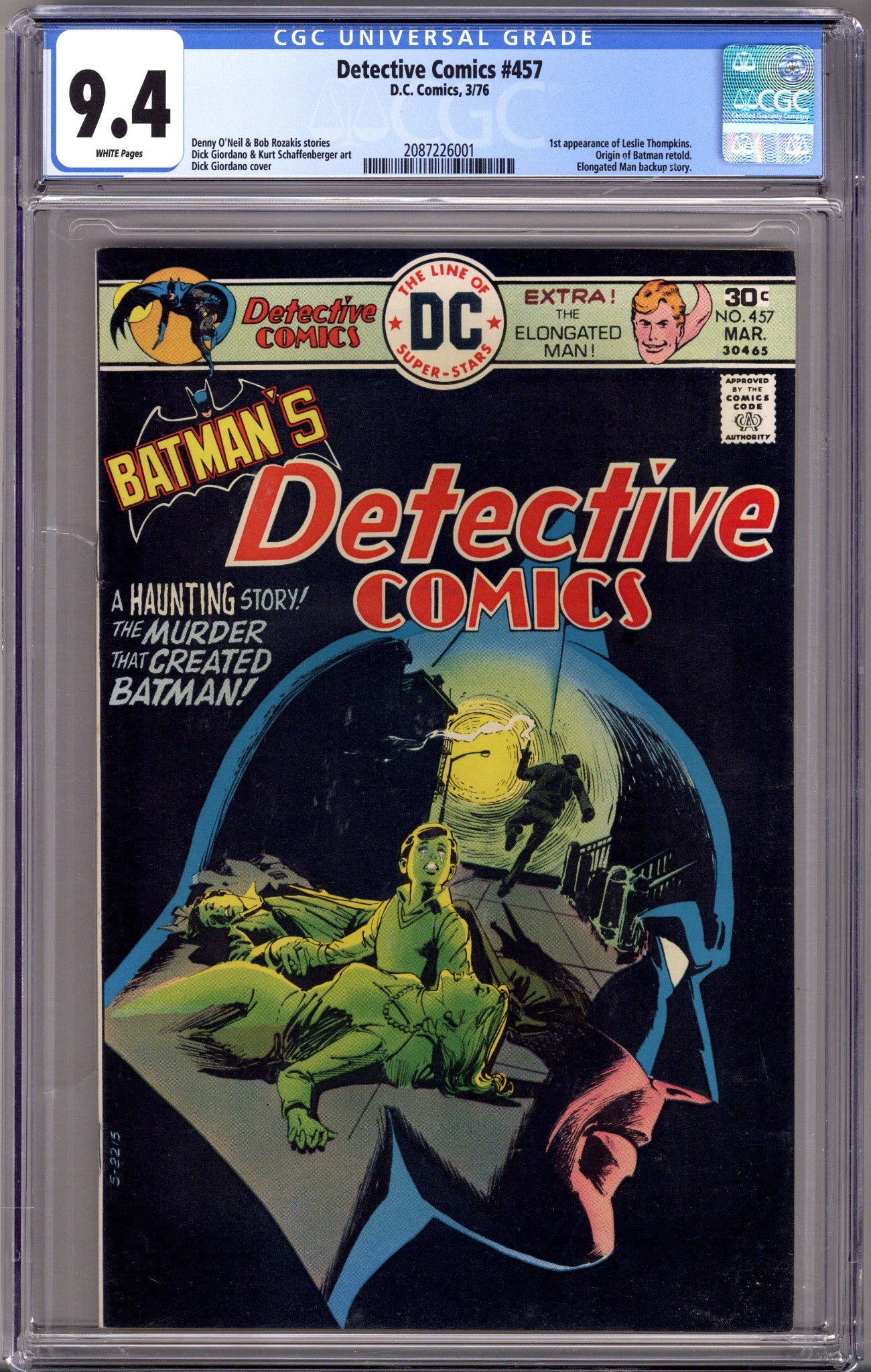 Detective Comics Vol 1 457 CGC 9.4 (NM) (1976)