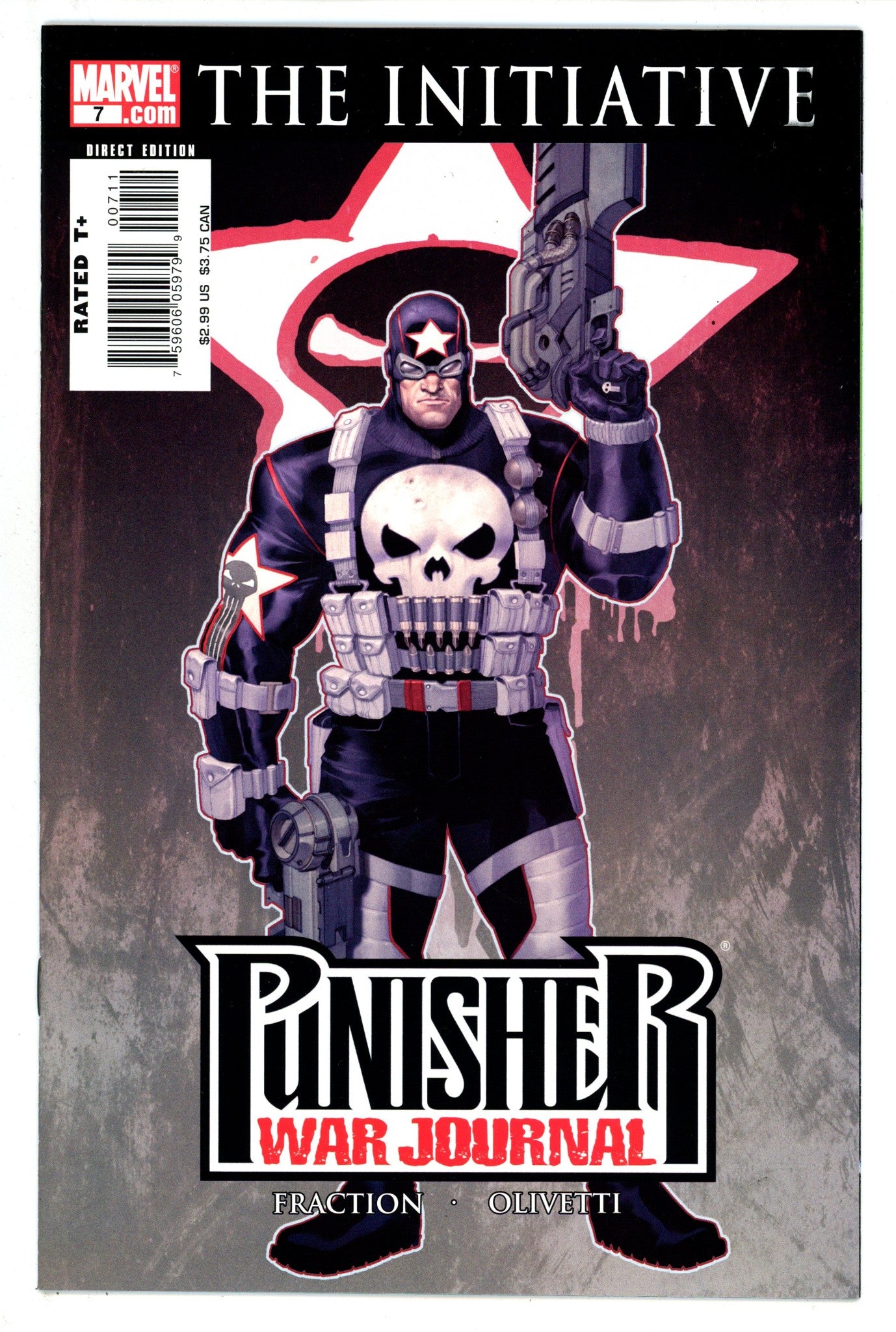 Punisher War Journal Vol 2 7 High Grade (2007) Olivetti Variant 