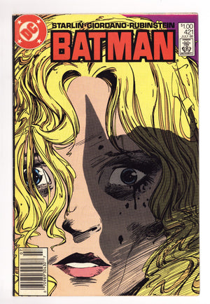 Batman Vol 1 421 Low Grade (1988) Canadian Price Variant