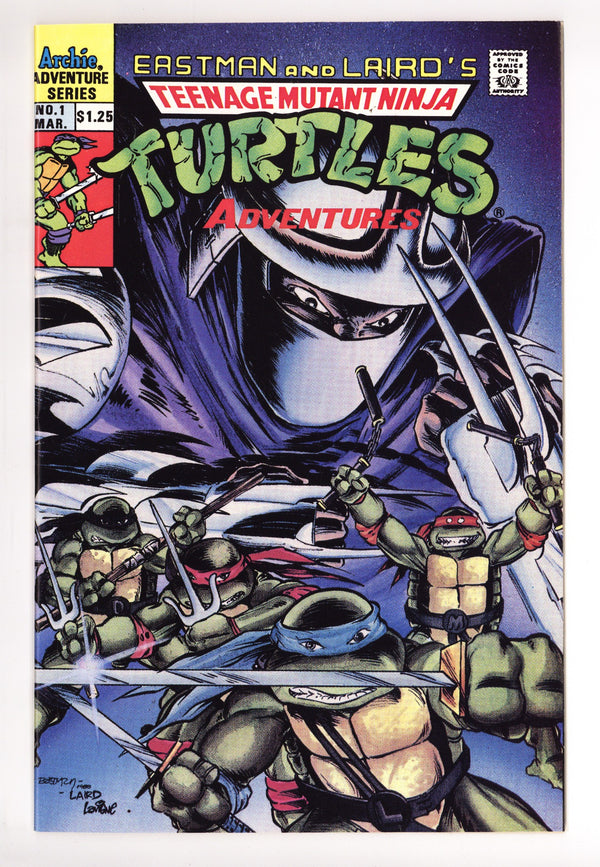 Teenage Mutant Ninja Turtles Adventures Vol 2 1 VF/NM (9.0) (1989) Canadian Price Variant