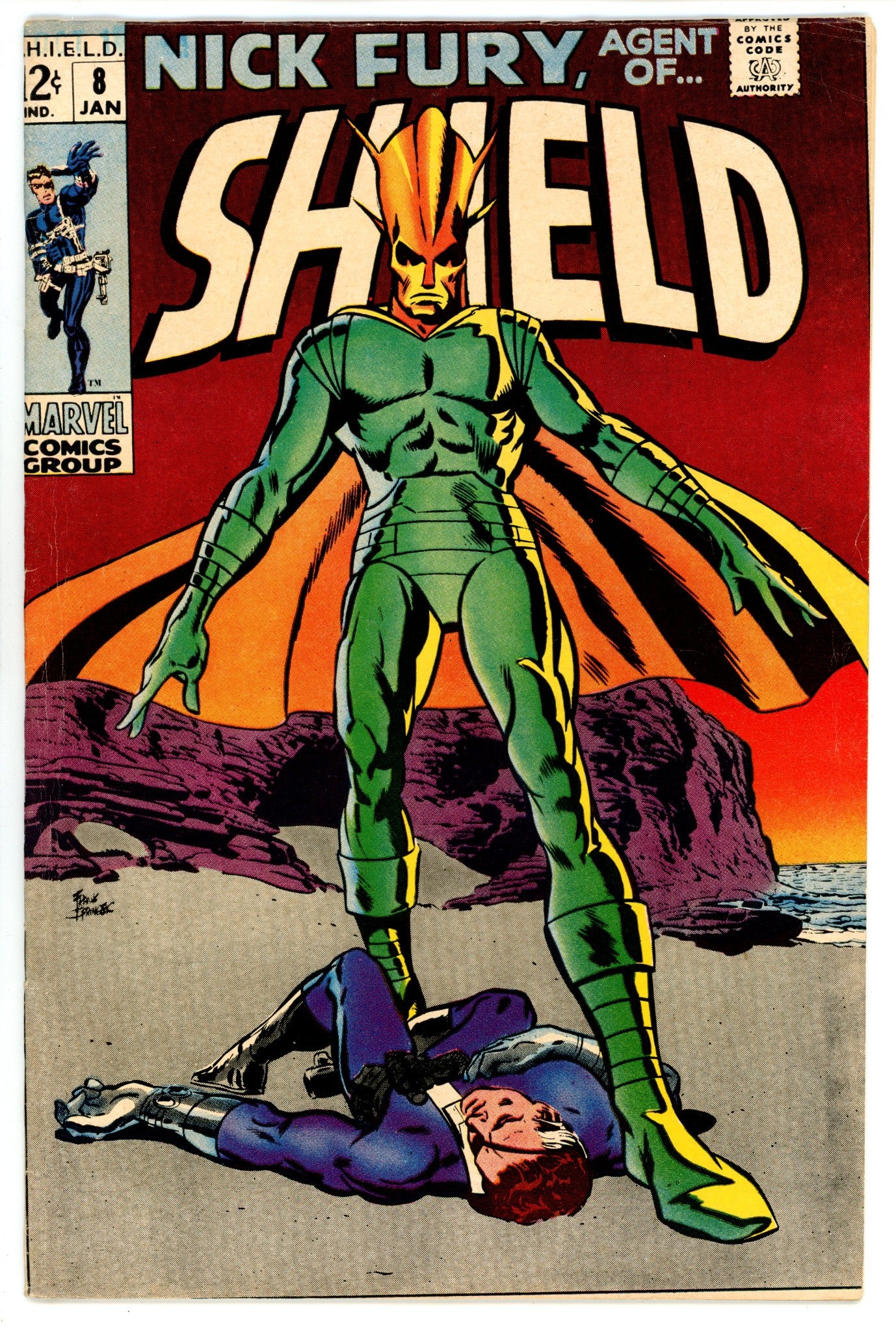 Nick Fury, Agent of SHIELD Vol 1 8 FN (6.0) (1969) 
