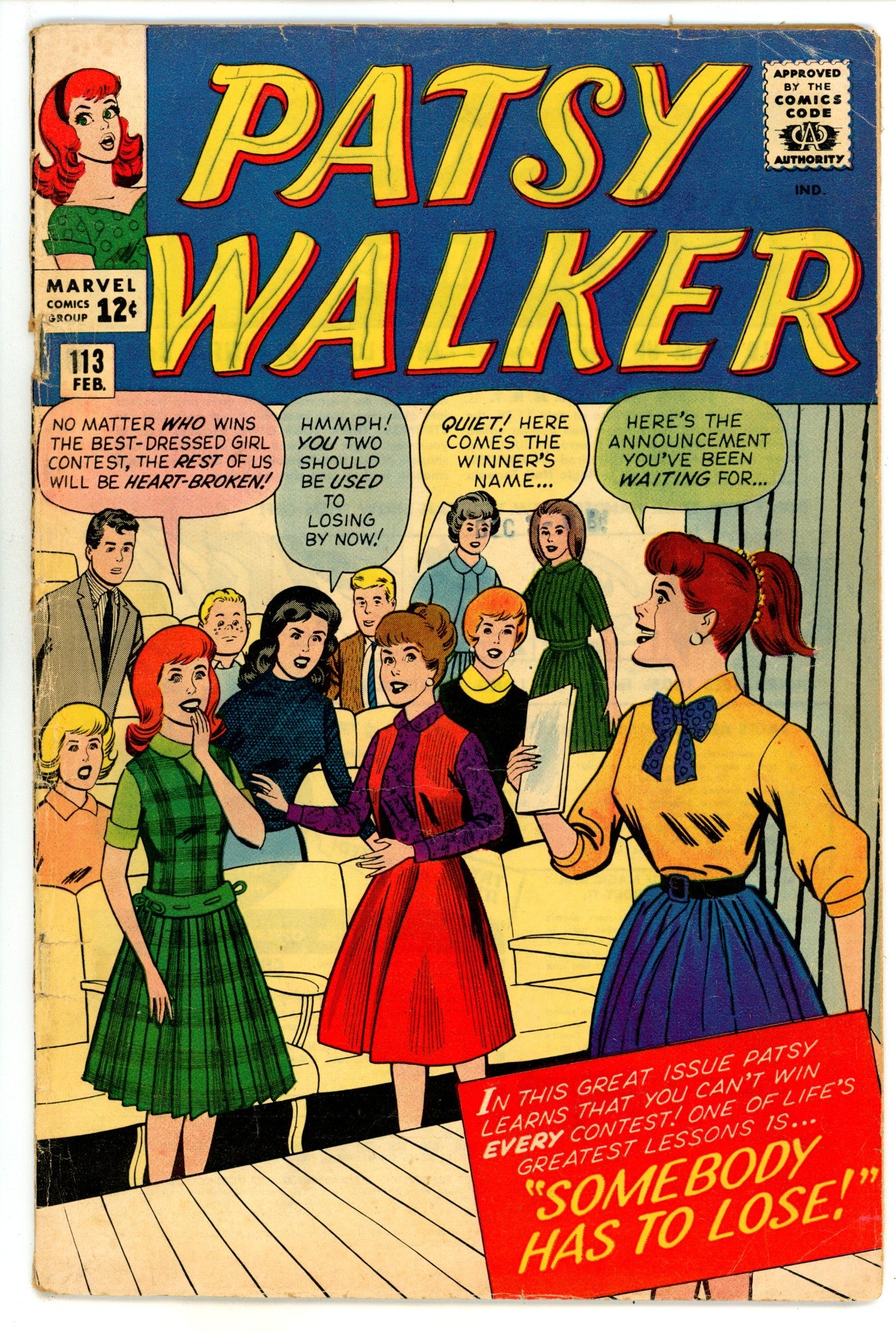 Patsy Walker 113 VG (4.0) (1964) 