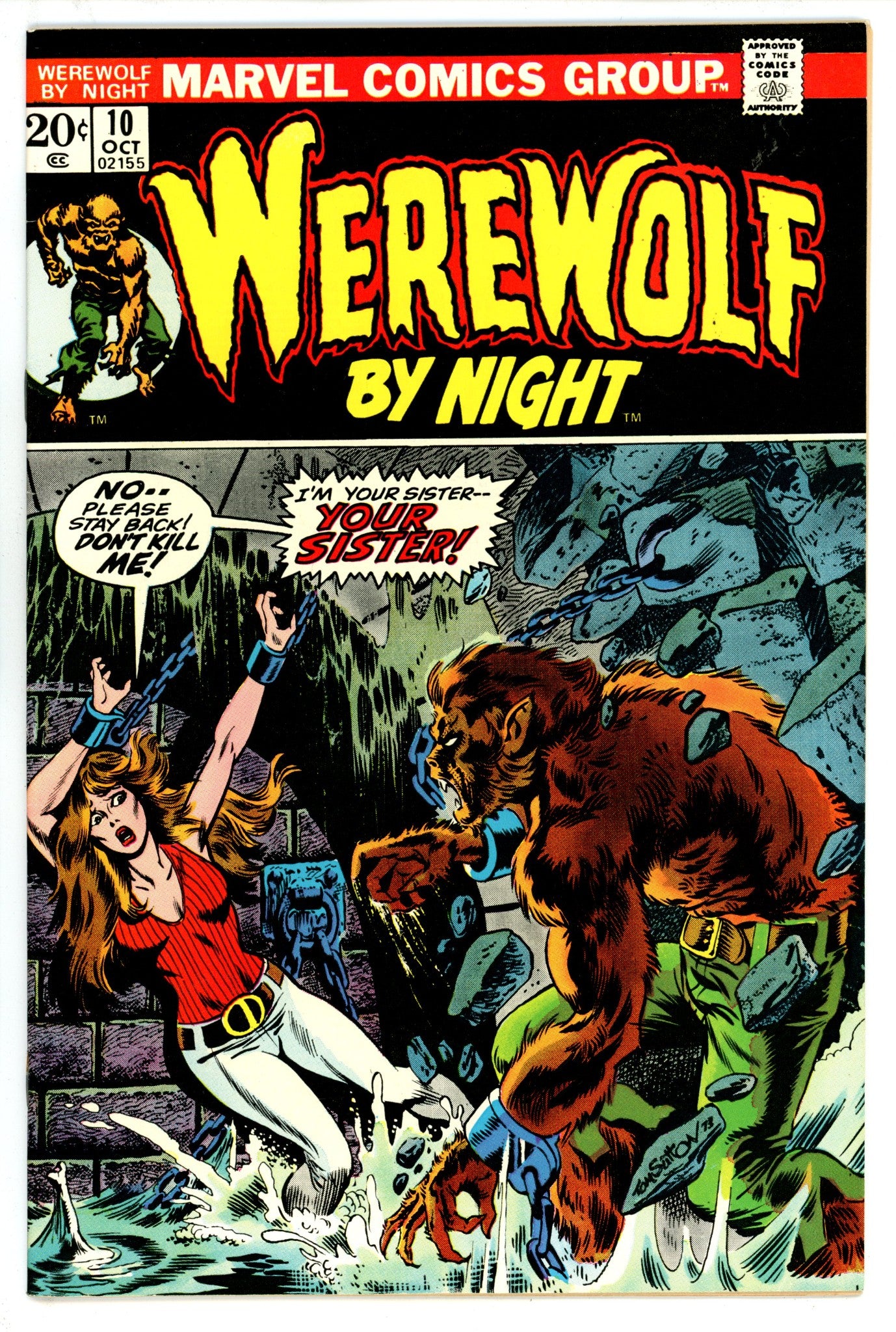 Werewolf by Night Vol 1 10 VG+ (4.5) (1973) 