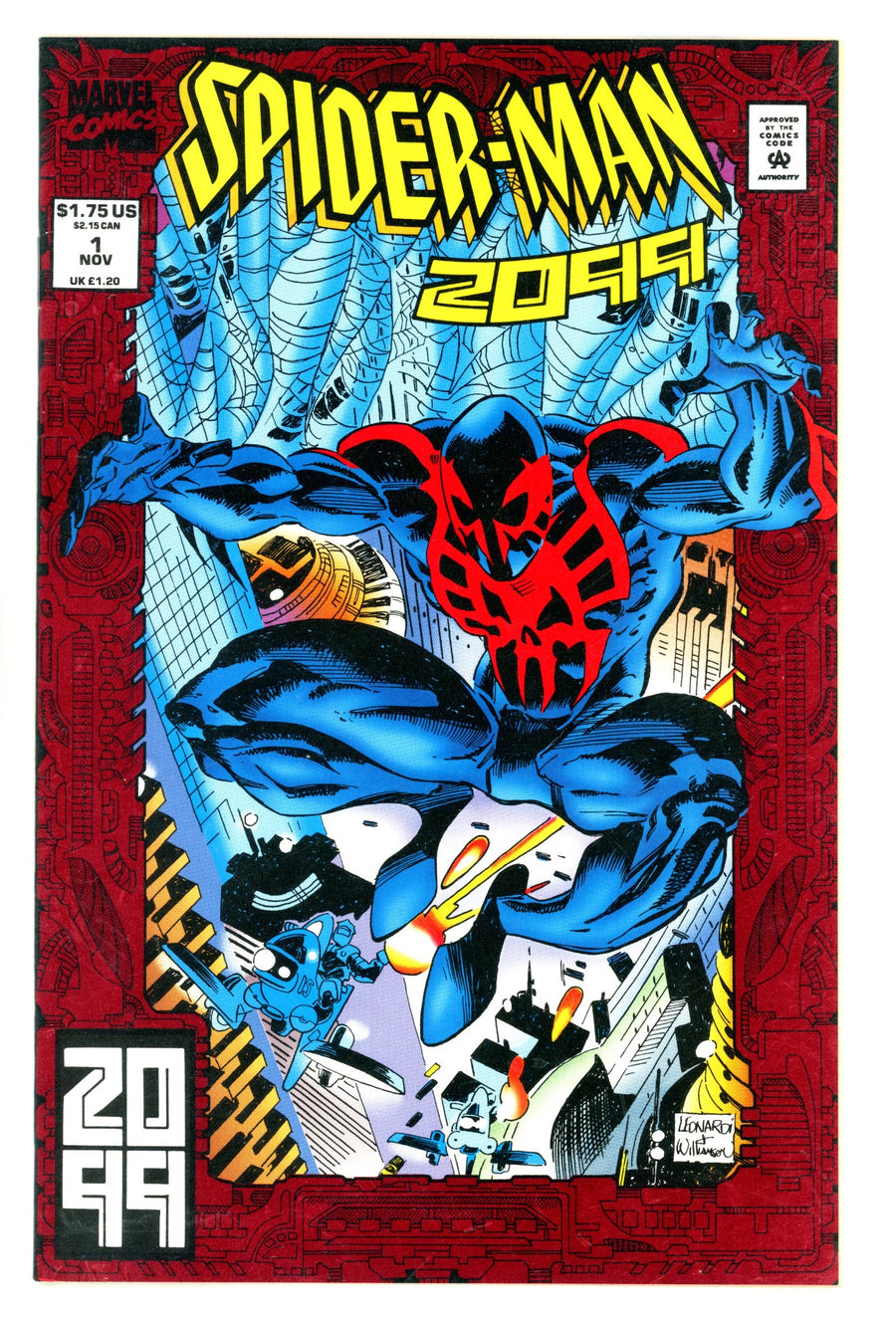Spider-Man 2099 Vol 1 1  VF+ (8.5)  (1992)  