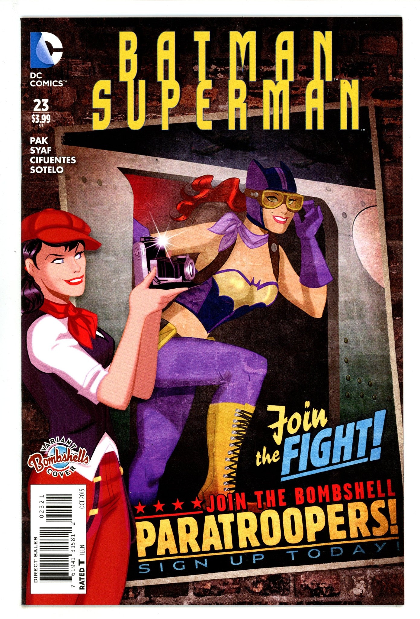 Batman / Superman 23 High Grade (2015) Taylor Variant 