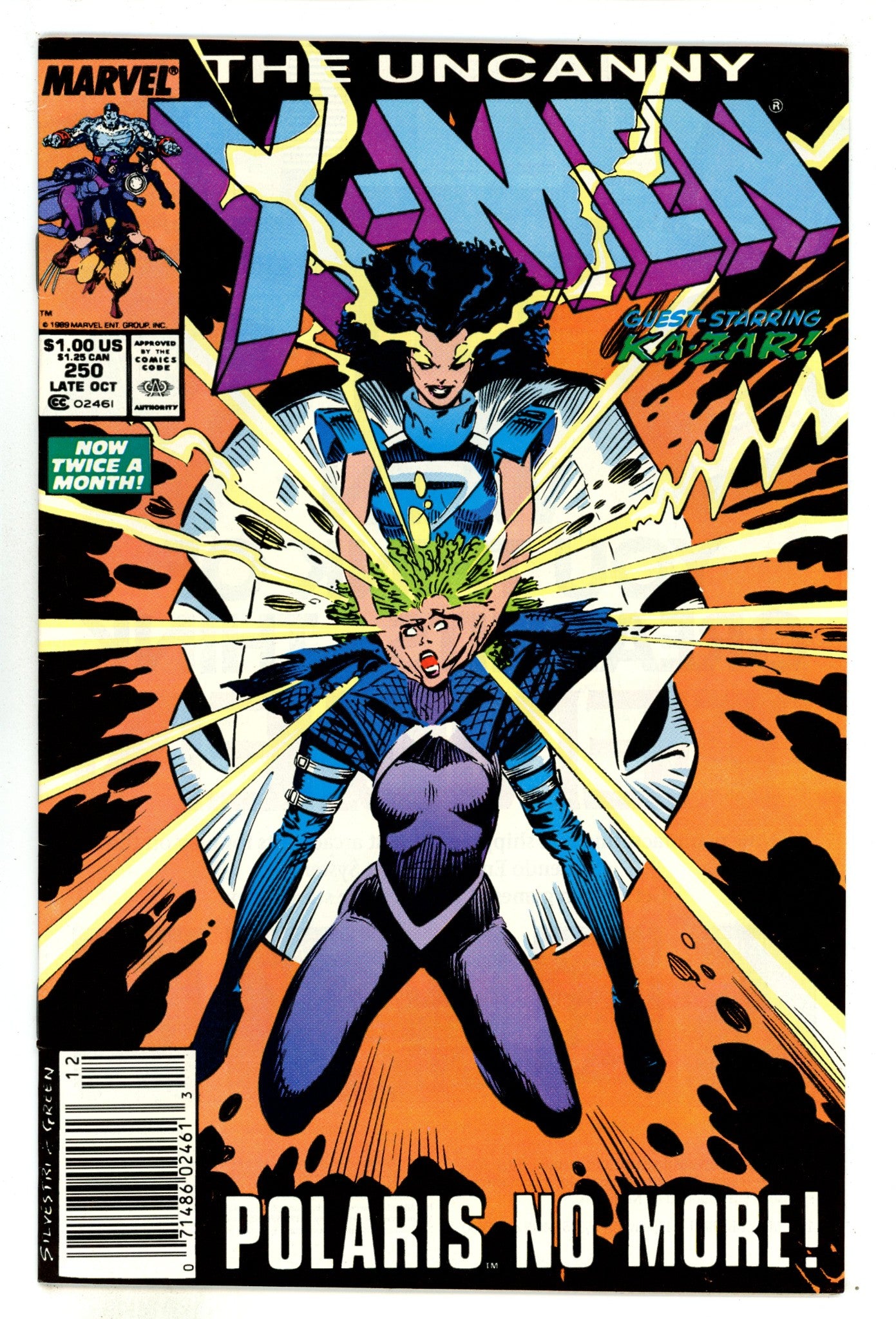 The Uncanny X-Men Vol 1 250 Mid Grade (1989) Newsstand 