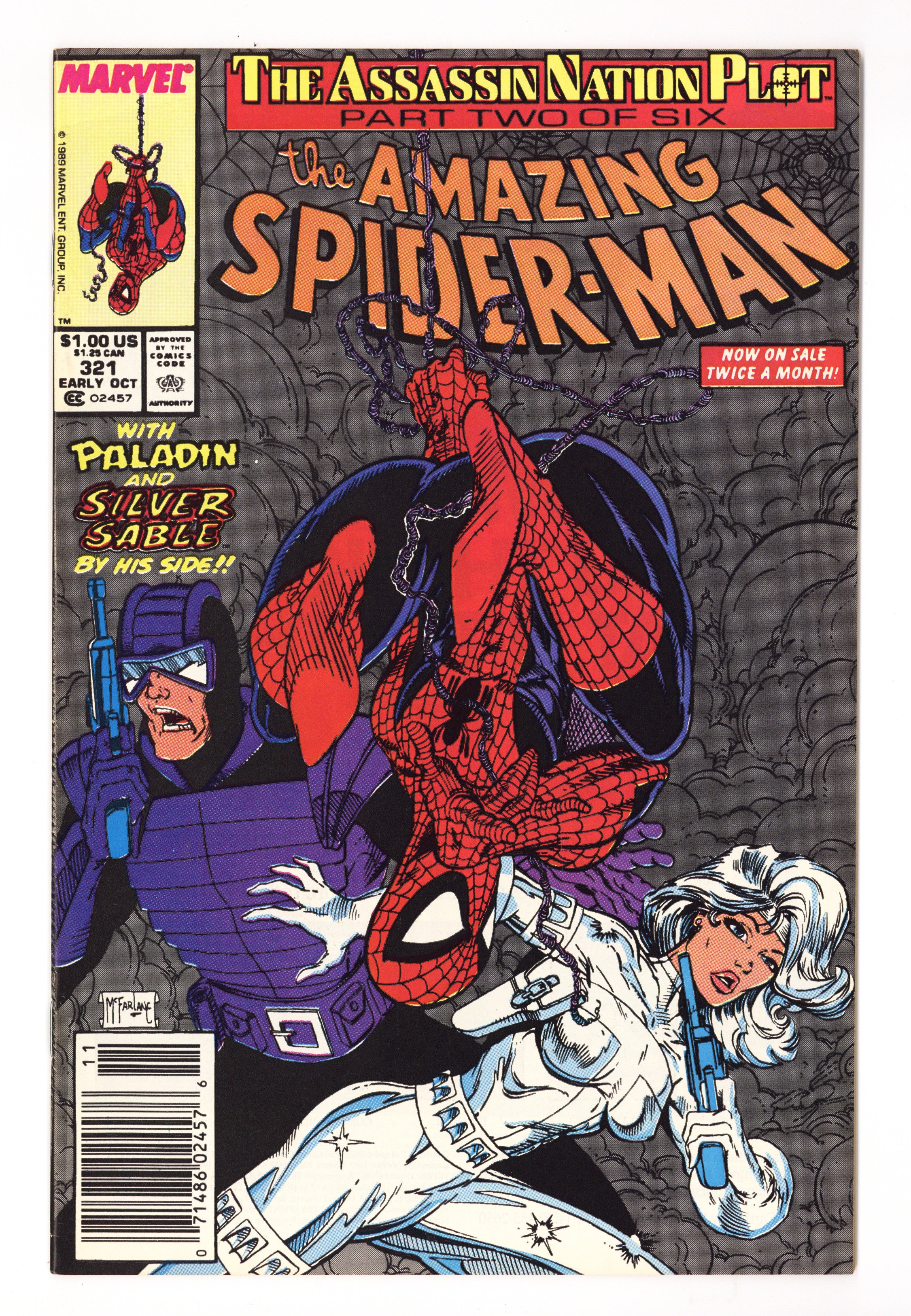 The Amazing Spider-Man Vol 1 321  FN- (5.5)   (1989)     Newsstand  