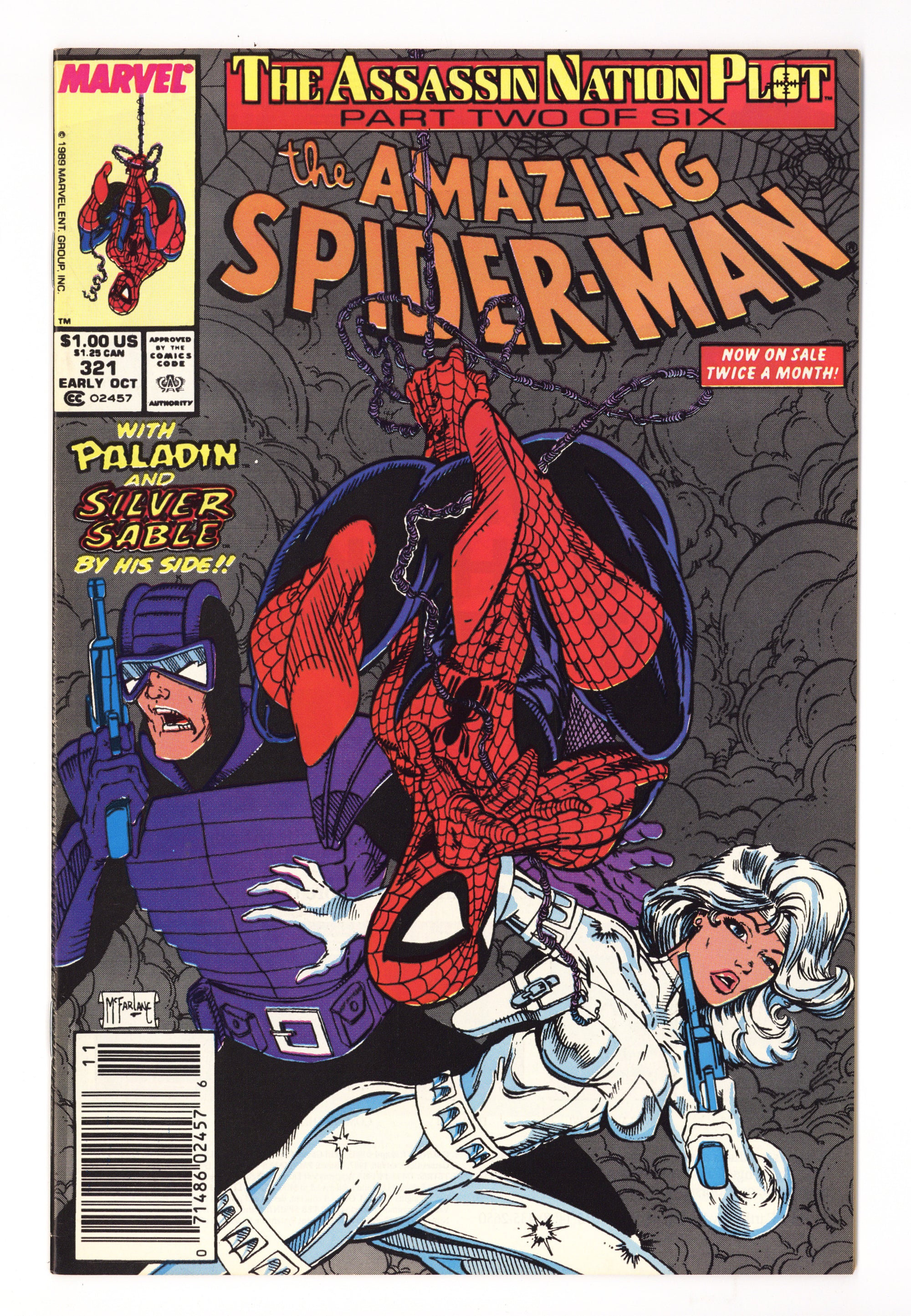 The Amazing Spider-Man Vol 1 321  FN- (5.5)   (1989)     Newsstand  