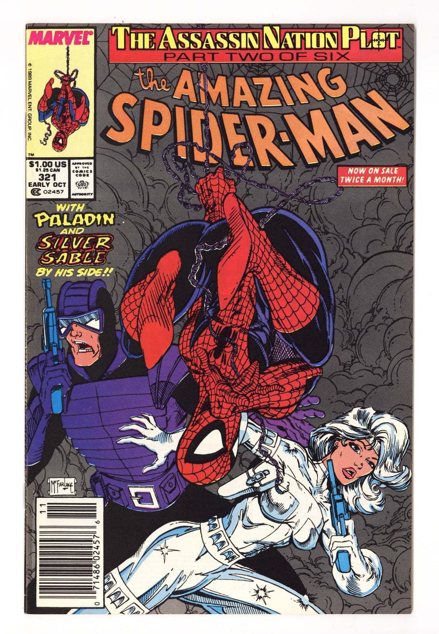 The Amazing Spider-Man Vol 1 321  FN- (5.5)   (1989)     Newsstand  