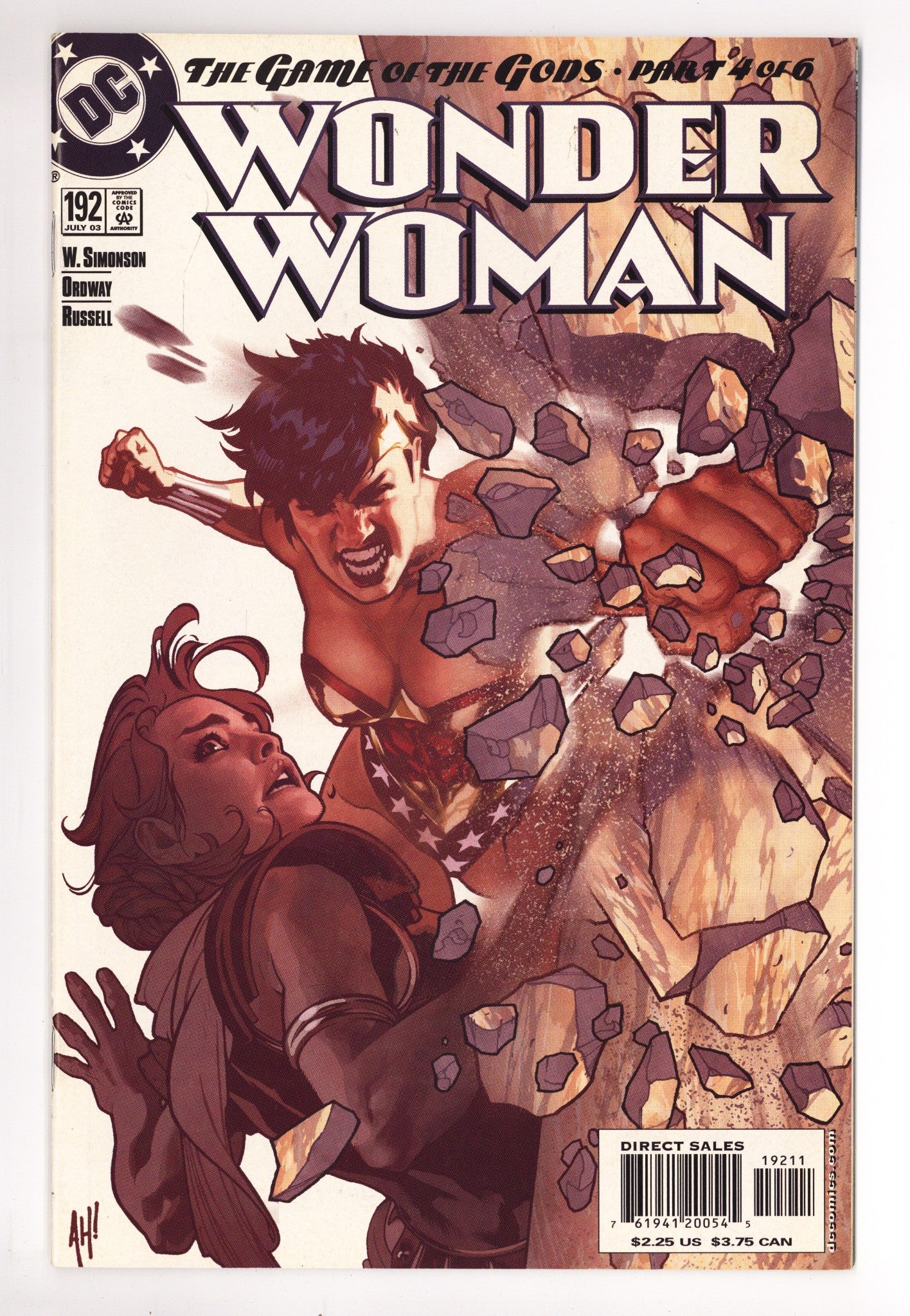 Wonder Woman Vol 2 192 Mid Grade (2003) 