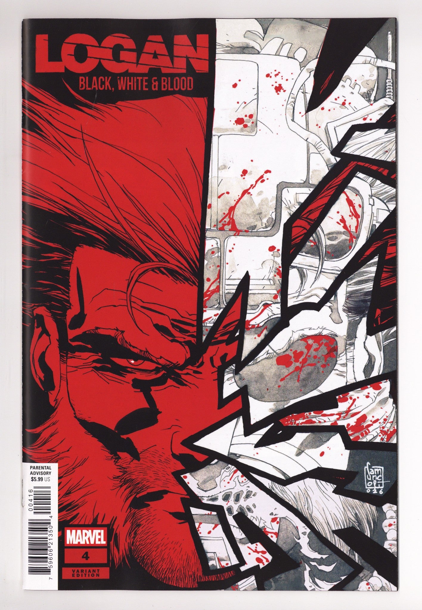 Logan: Black White & Blood 4 Camuncoli Incentive NM- (2026)