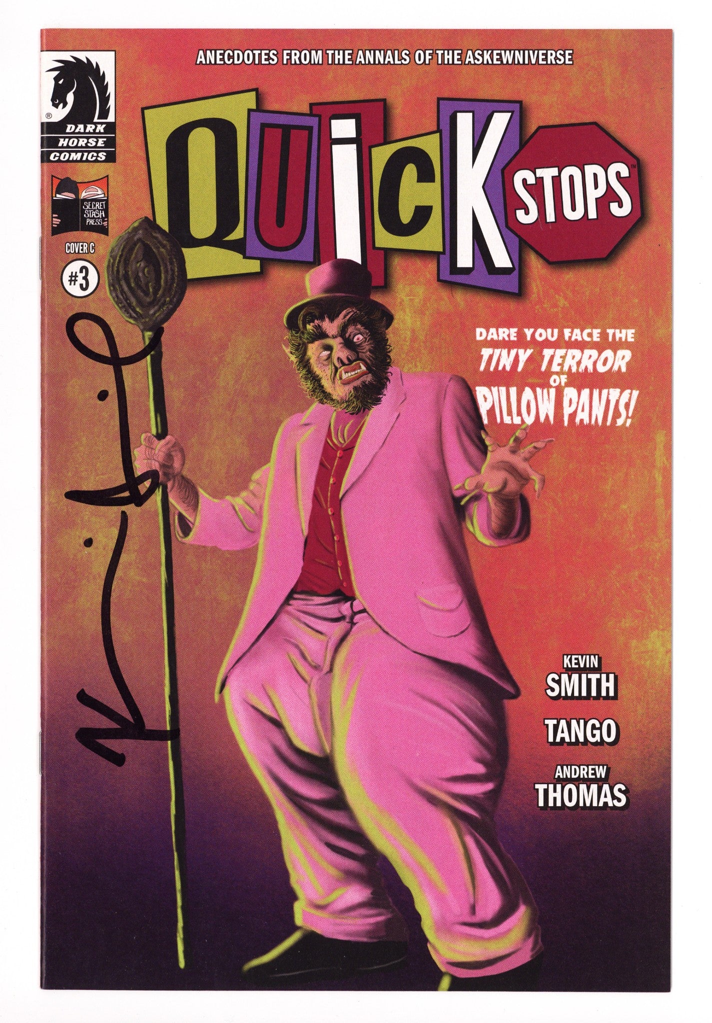 Quick Stops 3 High Grade (2022) Flanagan Variant Signed x1 Cover Kevin Smith 