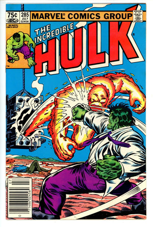 The Incredible Hulk Vol 1 285  Mid Grade   (1983)   Canadian Price Variant