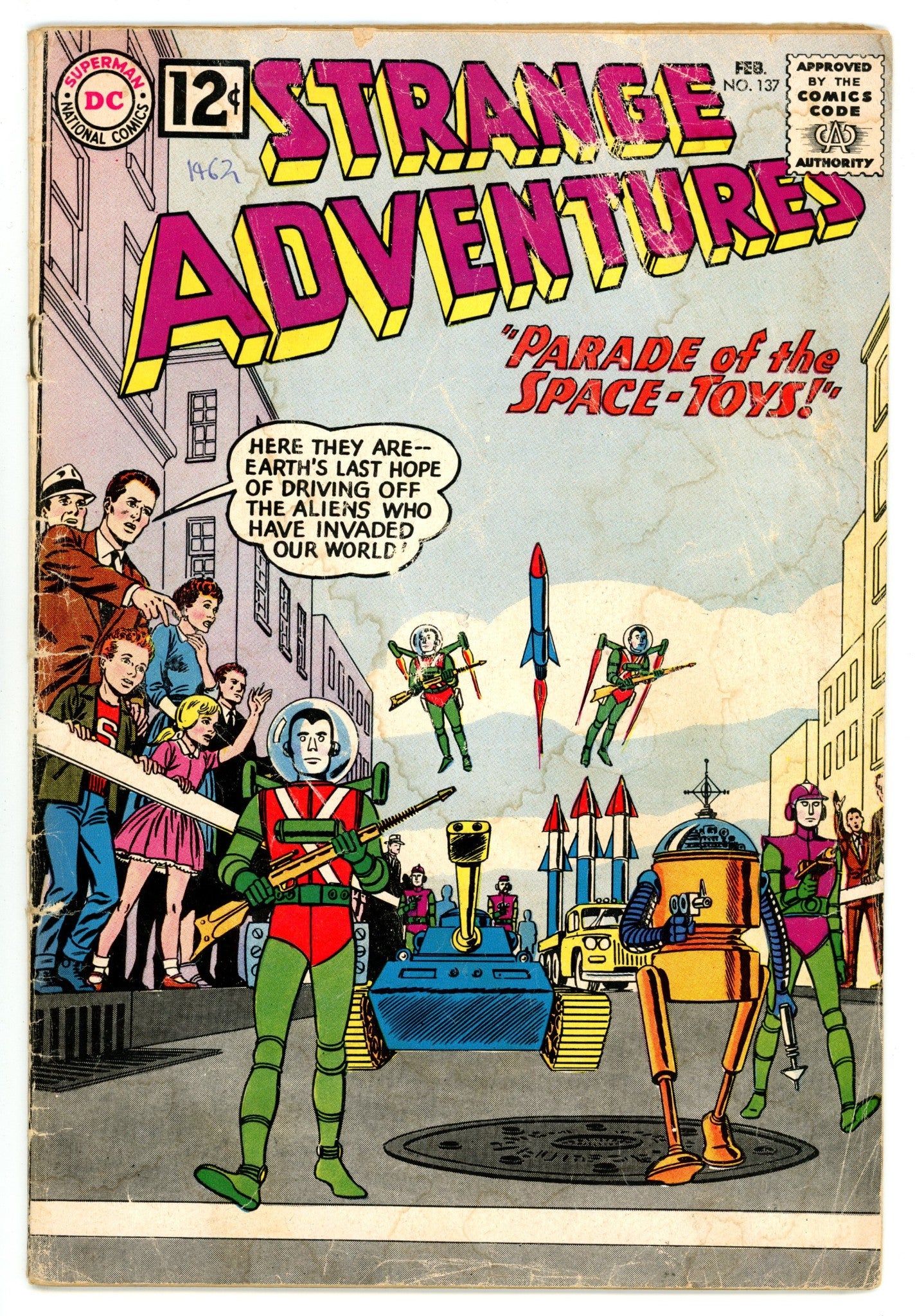 Strange Adventures Vol 1 137  GD (2.0)   (1962)        