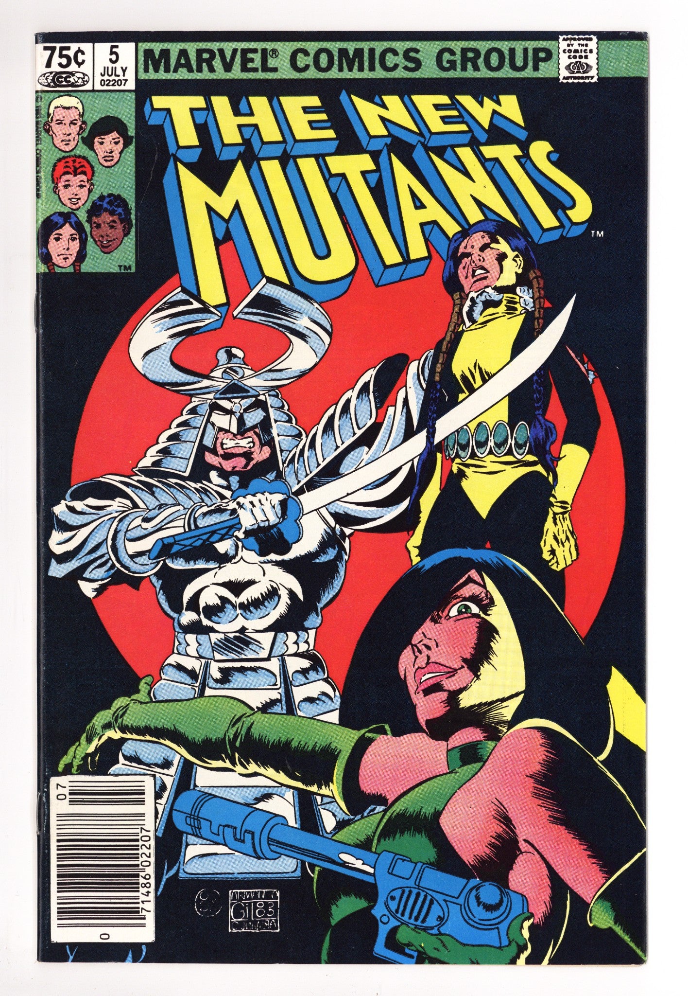 The New Mutants Vol 1 5 VF/NM (9.0) (1983) Canadian Price Variant 