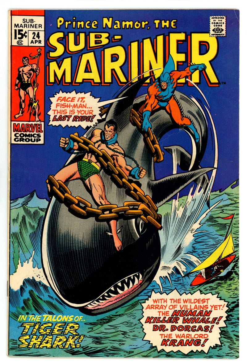 Sub-Mariner Vol 1 24 FN (6.0) (1970) 