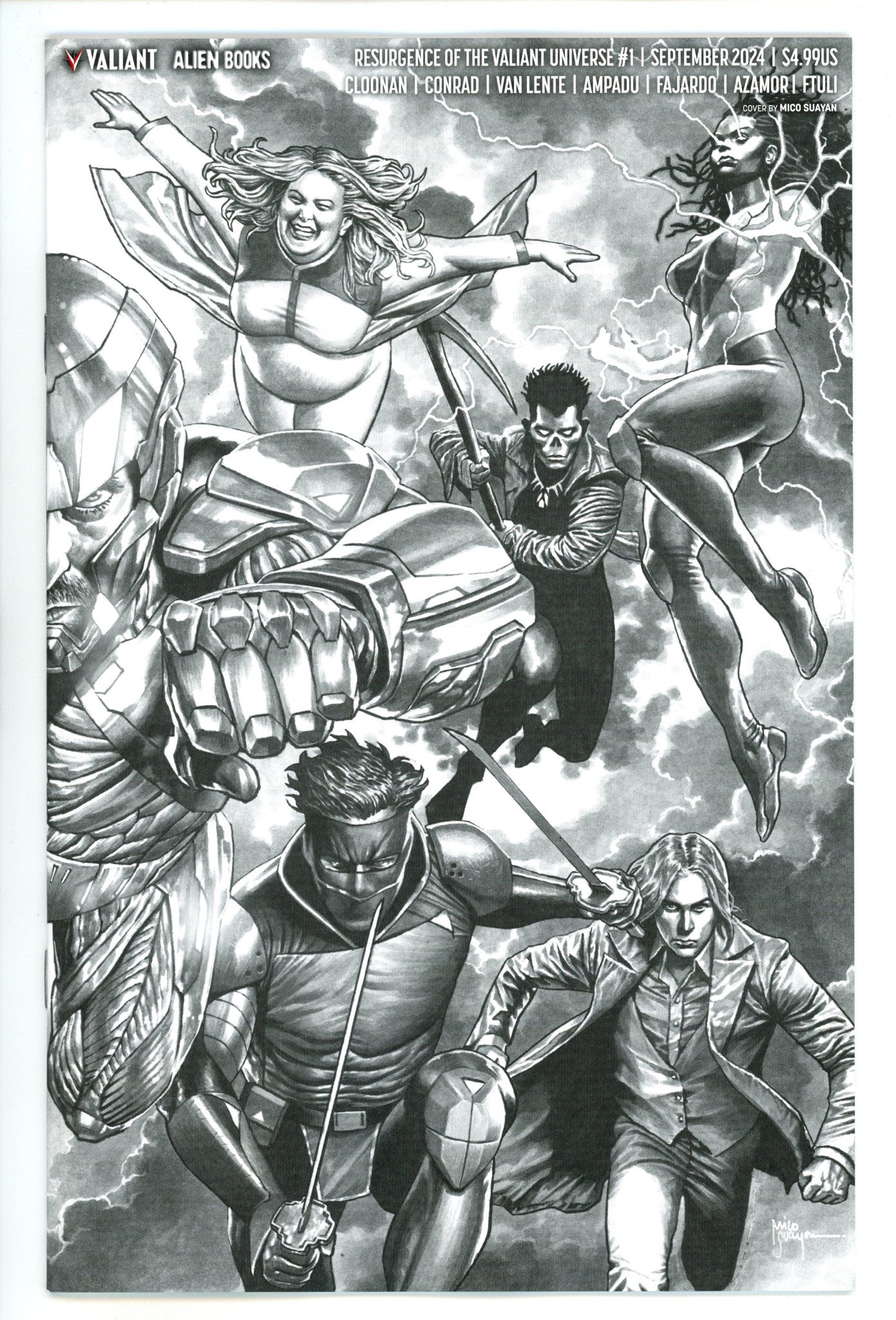 Resurgence 1 Suayan B&W Wraparound Incentive Variant NM (2024)