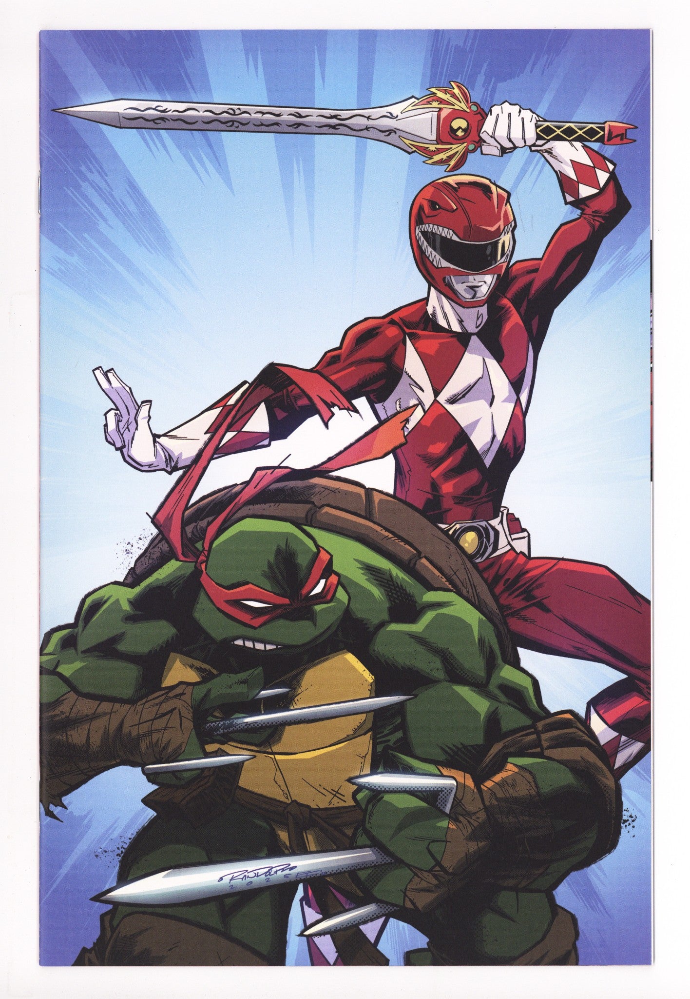 Mighty Morphin Power Rangers / Teenage Mutant Ninja Turtles III 2 Randolph Virgin Variant (2025)
