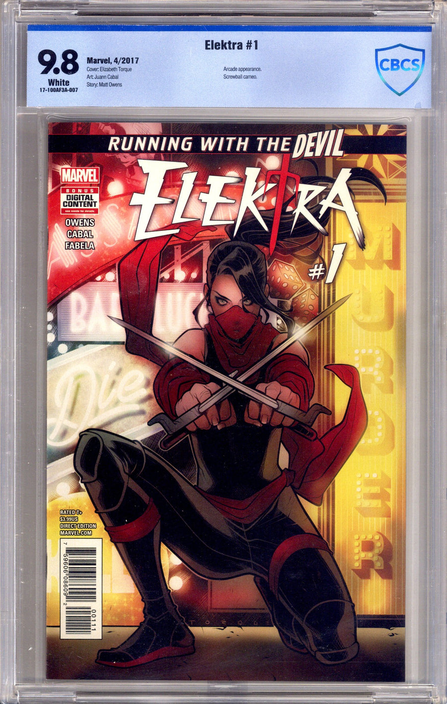 Elektra Vol 4 1 CBCS 9.8 (NM/M)   (2017)        