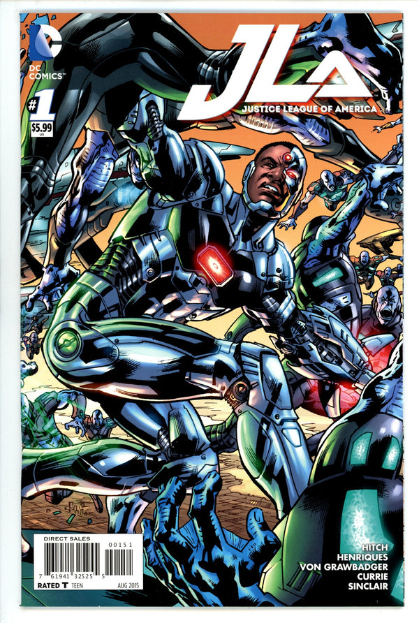 Justice League of America Vol 4 1 High Grade Cyborg (2015) Hitch Variant