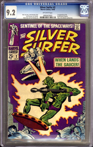 The Silver Surfer Vol 1 2 CGC 9.2 (NM-) (1968)