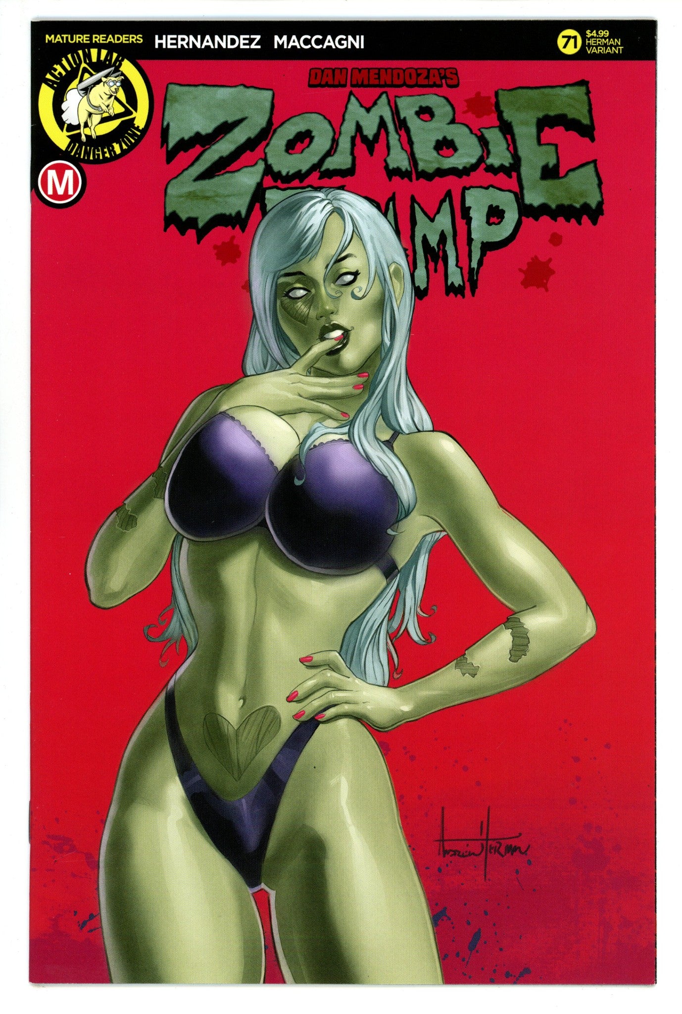 Zombie Tramp Vol 3 71 VF/NM (9.0) (2020) Herman Risque Variant 