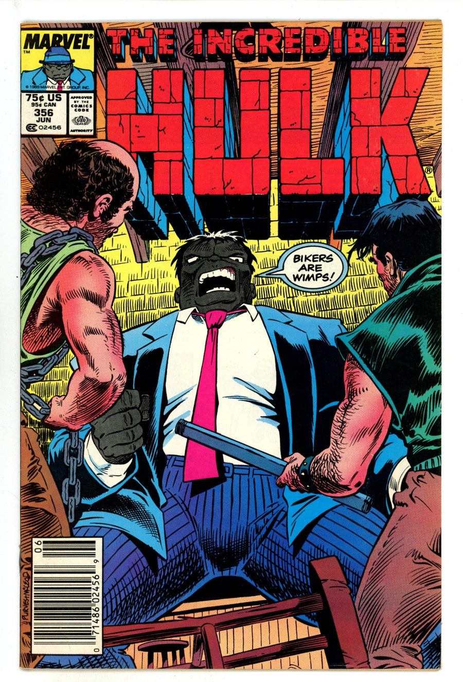 The Incredible Hulk Vol 1 356  Mid Grade   (1989)   Newsstand
