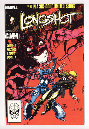 Longshot Vol 1 6 VF- (7.5) (1986) 