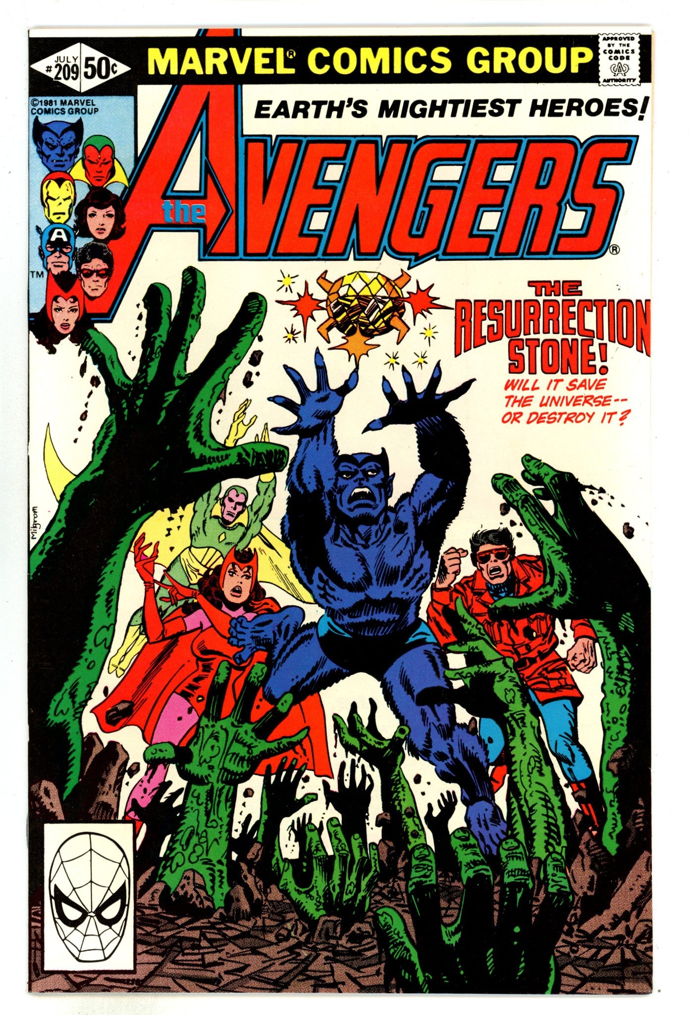 The Avengers Vol 1 209  NM- (9.2)   (1981)        