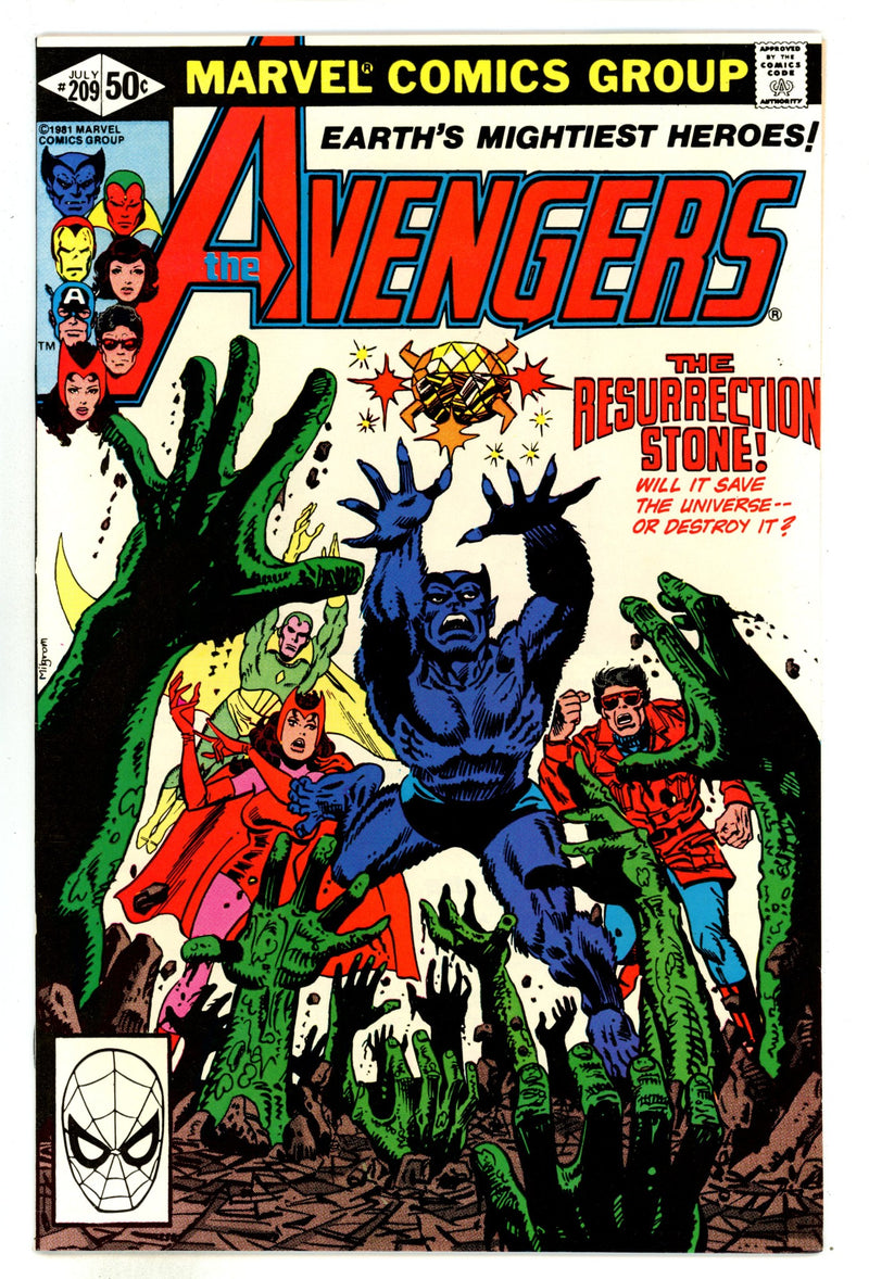 The Avengers Vol 1 209  NM- (9.2)   (1981)        