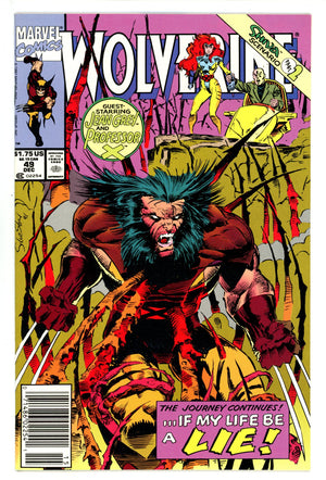 Wolverine Vol 2 49 NM- (9.2) (1991) Newsstand