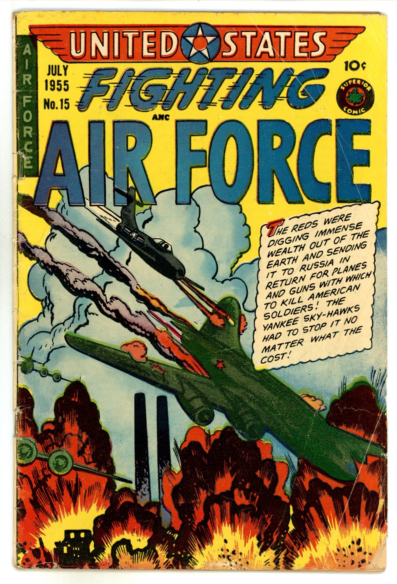 U.S. Fighting Air Force  15  VG (4.0)  (1955)  Canadian Edition  