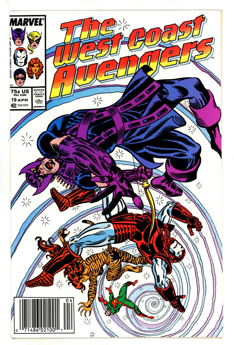 West Coast Avengers Vol 2 19 Mid Grade (1987) Newsstand 