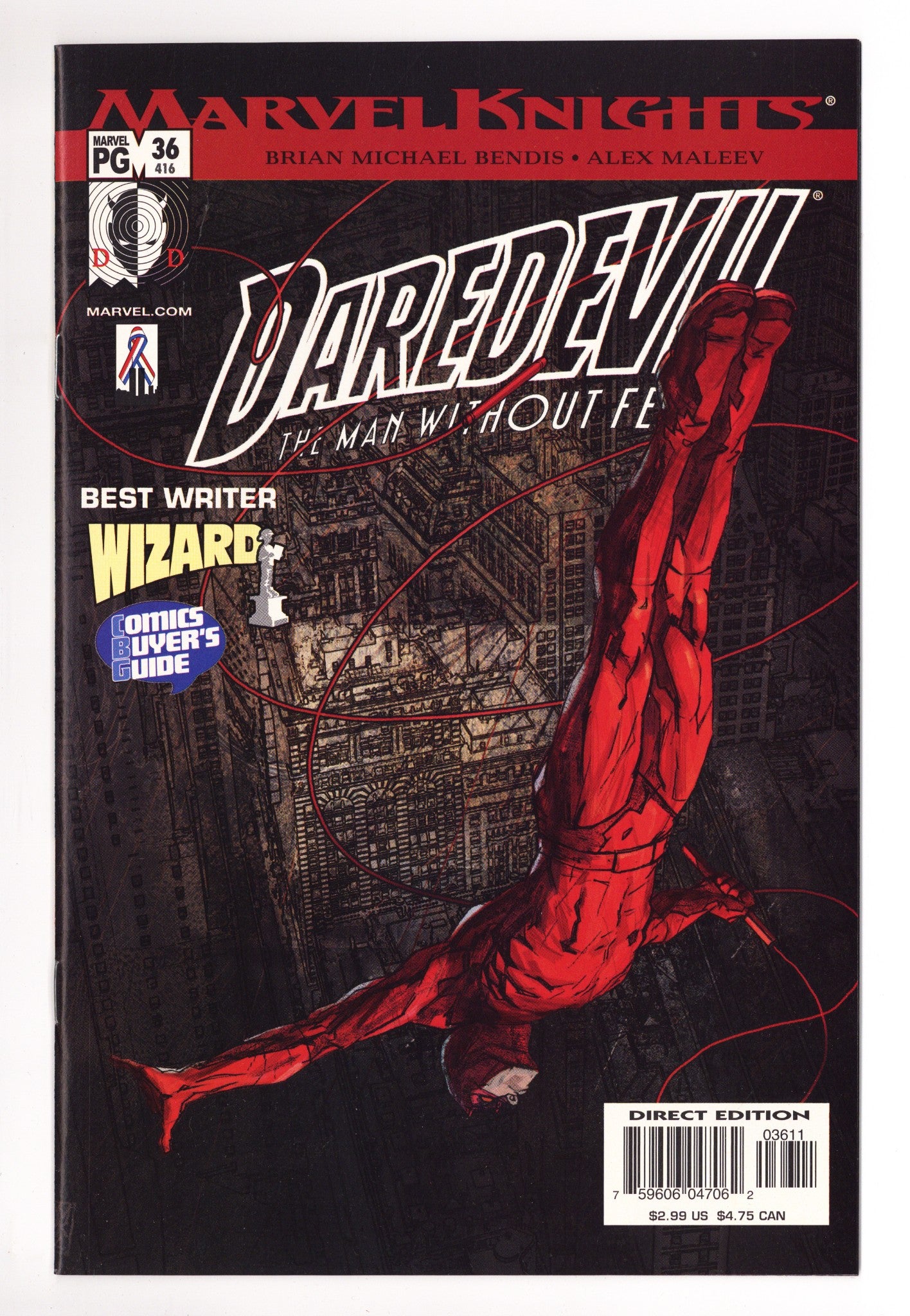 Daredevil Vol 2 36 (416) High Grade (2002) 