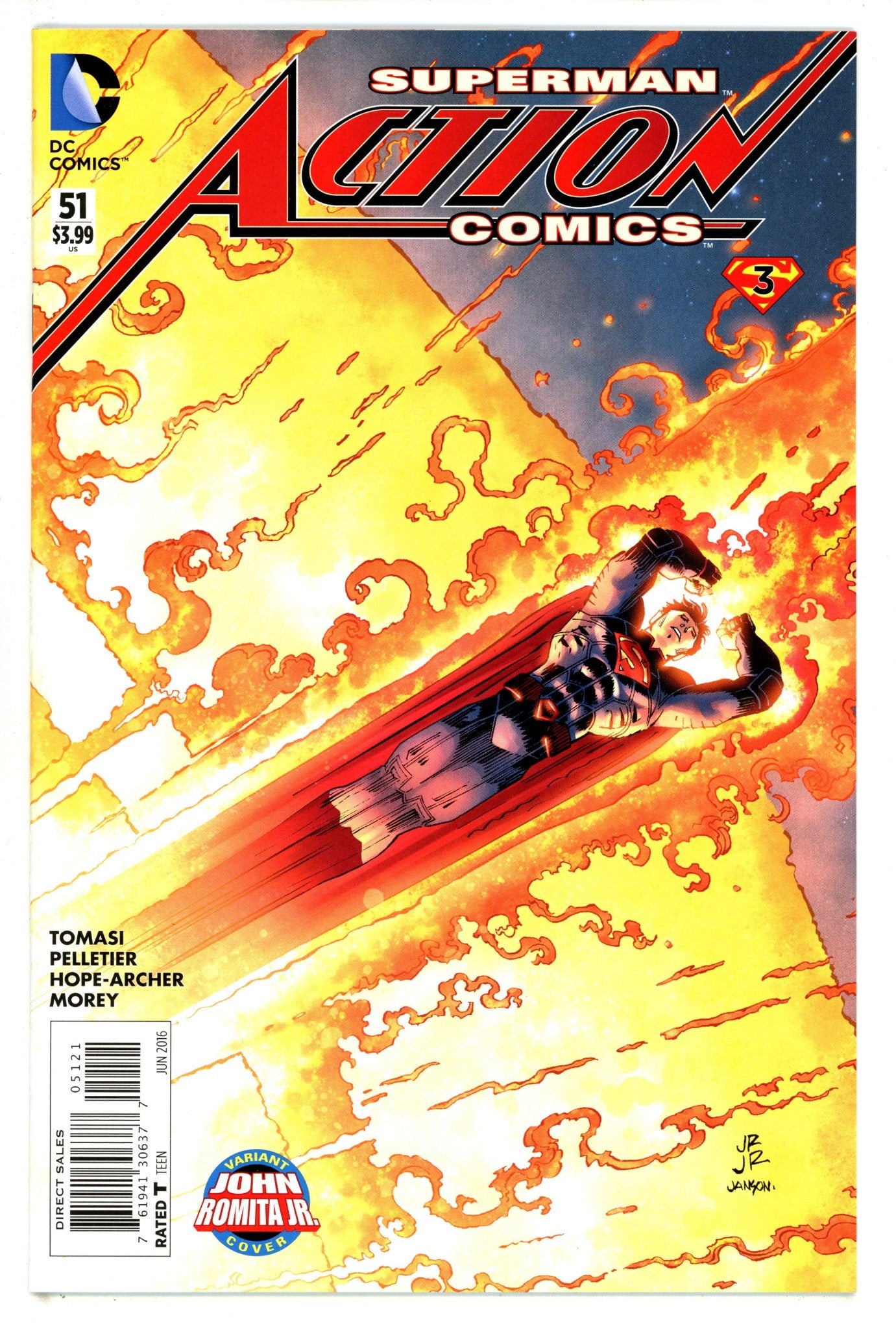 Action Comics Vol 2 51 High Grade (2016) Jr. Variant 