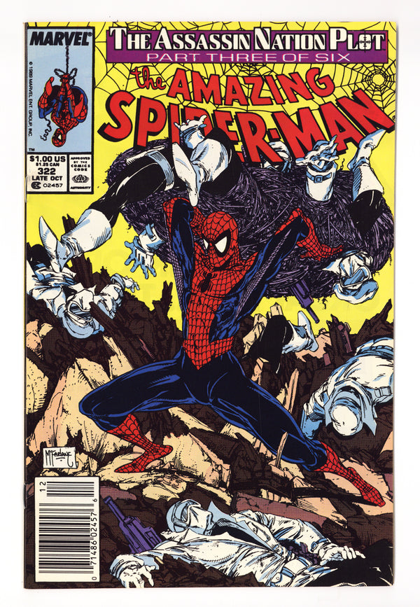 The Amazing Spider-Man Vol 1 322  VF+ (8.5)   (1989)     Newsstand
