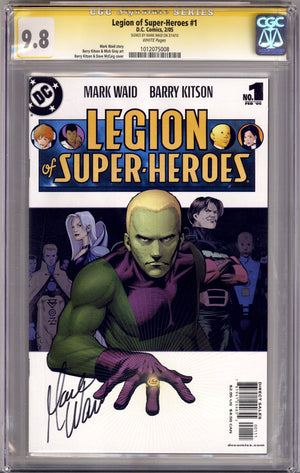 Legion of Super-Heroes Vol 5 1 CGC 9.8 (NM/M) (2005) Signed x1 Cover Mark Waid