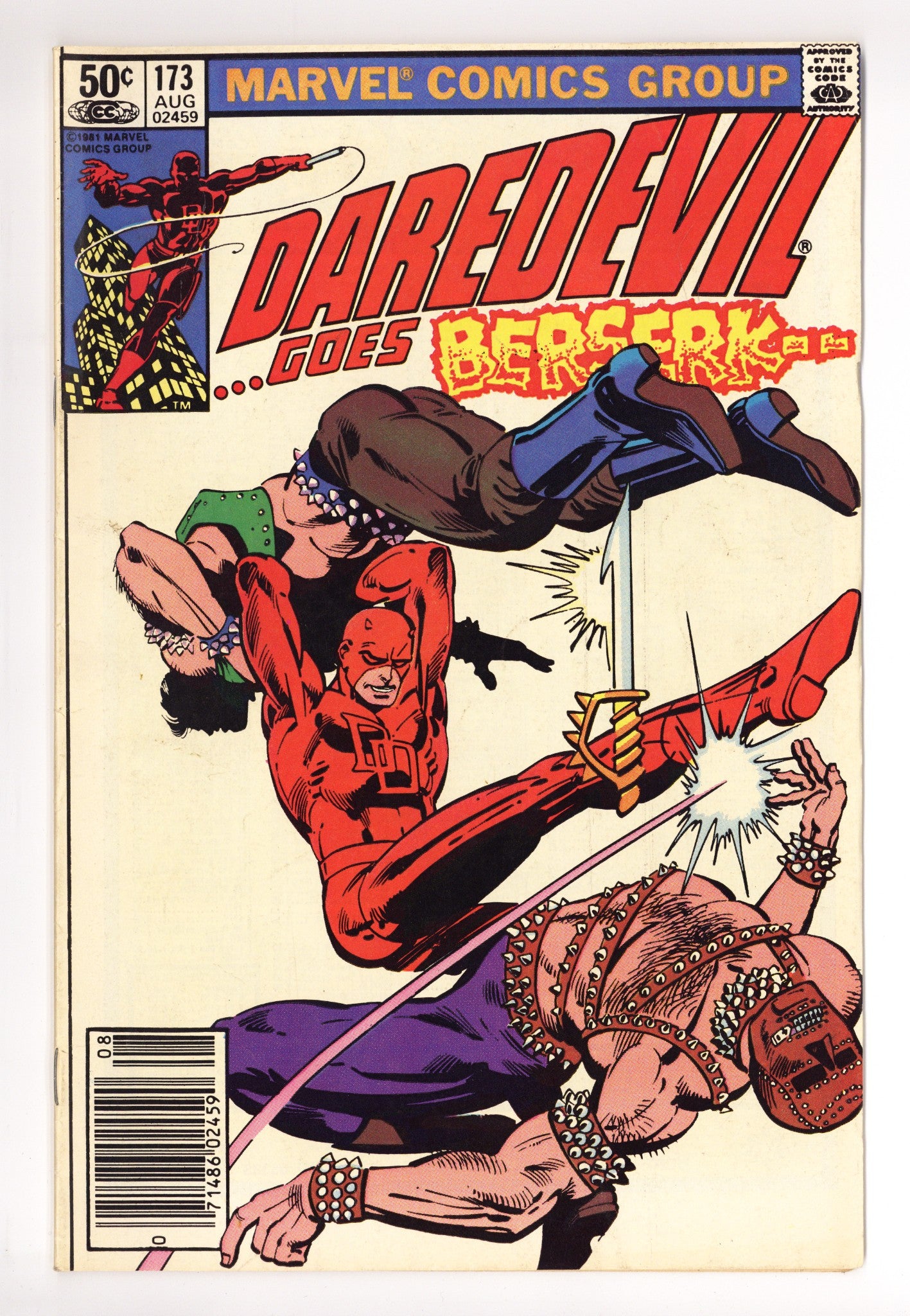 Daredevil Vol 1 173 FN- (5.5) (1981) Newsstand 