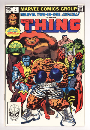 Marvel Two-in-One Annual Vol 1 7 NM- (9.2) (1982)