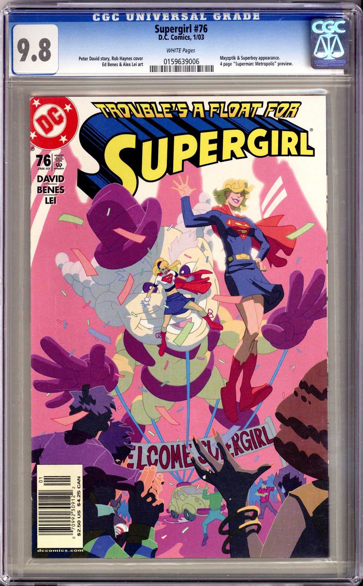 Supergirl Vol 4 76 CGC 9.8 (NM/M) (2003) Newsstand 